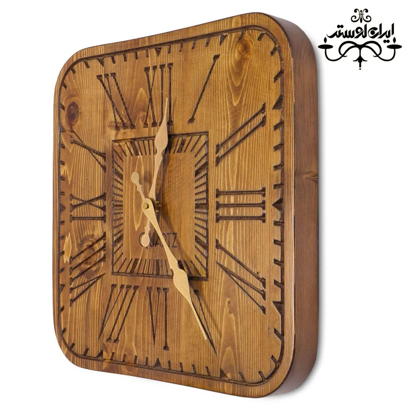 amsterdam-wood-wall-clock ساعت دیواری چوبی آمستردام
