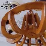 لوستر چوبی تابان 10 شاخه - Image 6