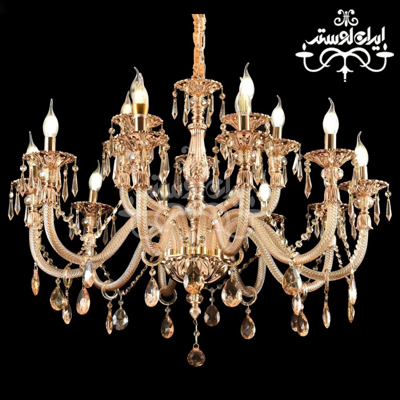 crystal-branch-chandelier-1310-15-star لوستر شاخه ای کریستالی 1310 پانزده شاخه