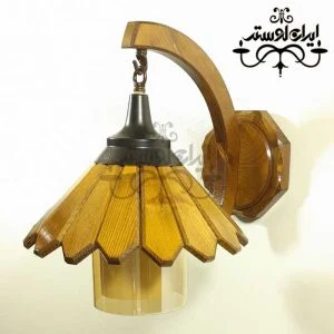لوستر دیواری چوبی چتری