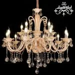 لوستر شاخه ای کریستالی 1338 پانزده شاخه