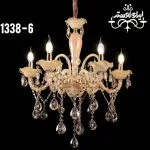 لوستر شاخه ای کریستالی 1338 شش شاخه