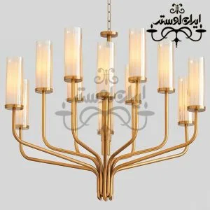 لوستر شاخه ای مدرن لیوزا 12 طلایی