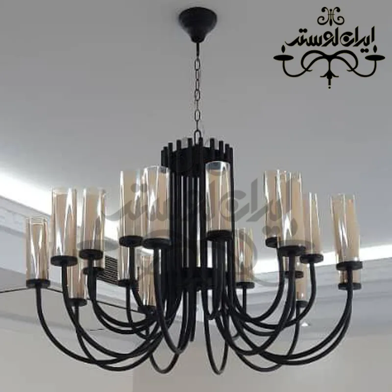 لوستر شاخه ای مدرن مایلا 16 شاخه