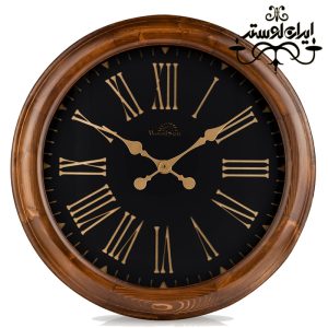 ساعت دیواری چوبی فیلادلفیا 80 مشکی