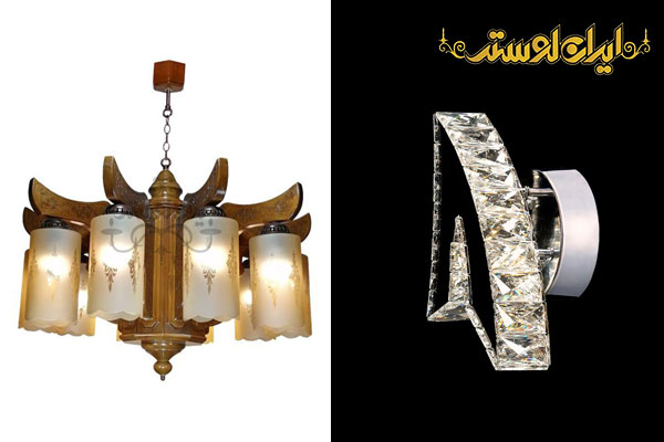 تمیز کردن لوستر چوبی