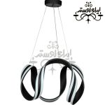 لوستر مدرن گل سه لاین مشکی