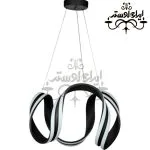 لوستر مدرن گل سه لاین مشکی