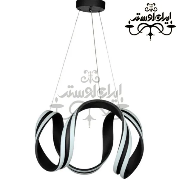 لوستر مدرن گل سه لاین مشکی