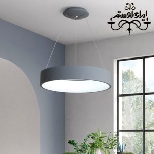 لوستر مدرن رینگی F70 طوسی