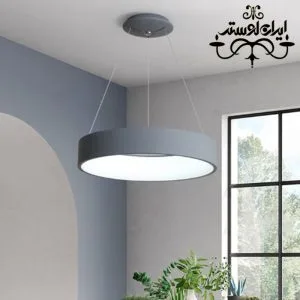 لوستر مدرن رینگی F70 طوسی