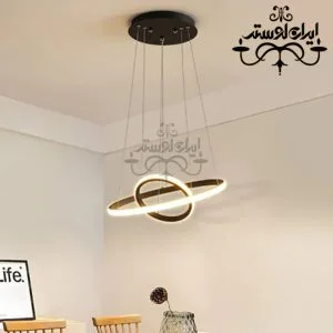 لوستر مدرن گرد 20-40 مشکی