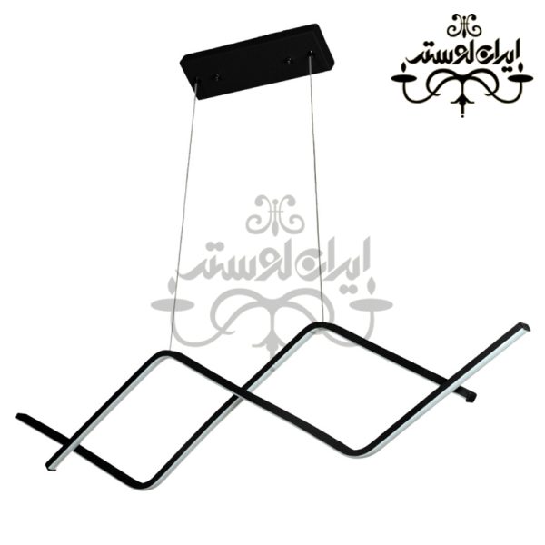لوستر مدرن خطی K70 مشکی