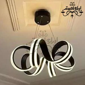 لوستر مدرن M9 سه لاین مشکی