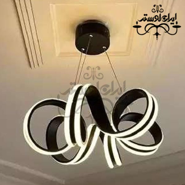 لوستر مدرن M9 سه لاین مشکی