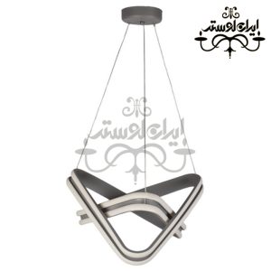 لوستر مدرن ستاره سه لاین طوسی