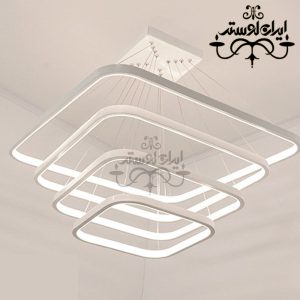 لوستر مدرن مربع 30-40-50-60 سفید