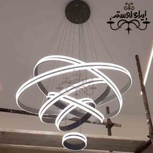لوستر مدرن گرد سه لاین 6 طبقه