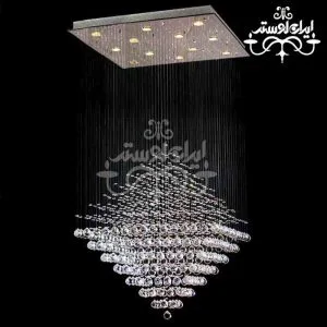 لوستر سقفی ریسه ای مربع هرمی 60