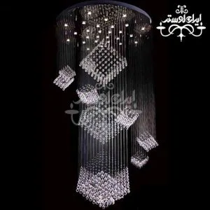 لوستر سقفی ریسه ای جواهر 100