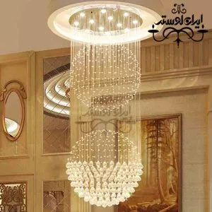 لوستر سقفی ریسه ای کره 60 دو طبقه