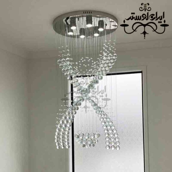 لوستر سقفی ریسه ای نگین 60