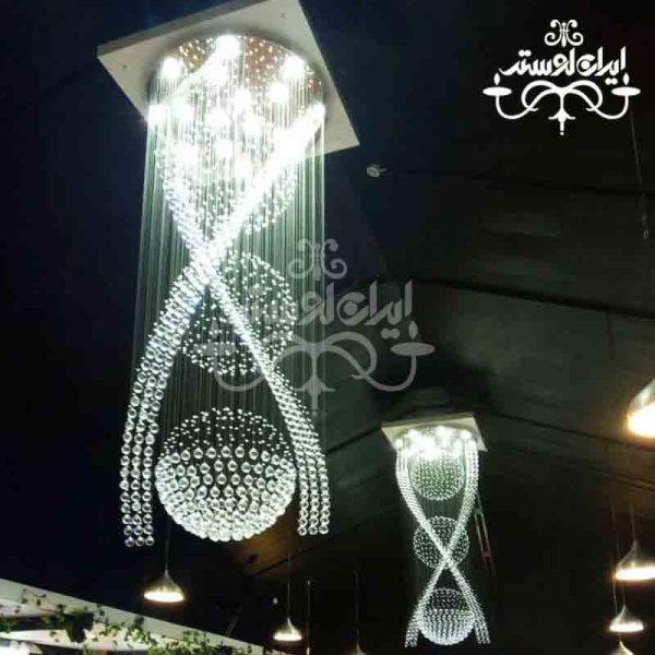 لوستر سقفی ریسه ای زمرد 90