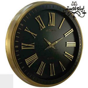 ساعت دیواری 2036 طلایی-مشکی