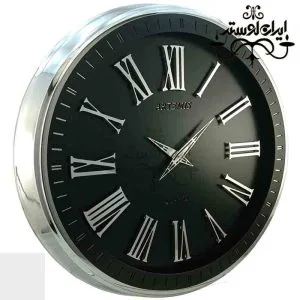 ساعت دیواری 2036 سیلور-مشکی