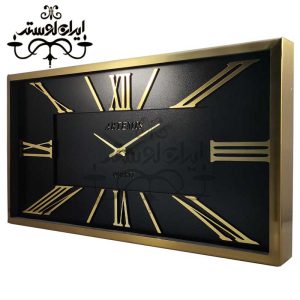 ساعت دیواری 3037 طلایی-مشکی
