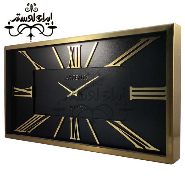 ساعت دیواری 3037 طلایی-مشکی