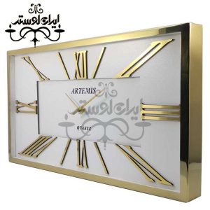 ساعت دیواری 3038 طلایی-سفید