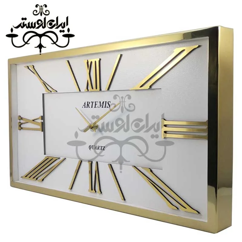 ساعت دیواری 3038 طلایی-سفید ساعت دیواری 3038 طلایی-سفید