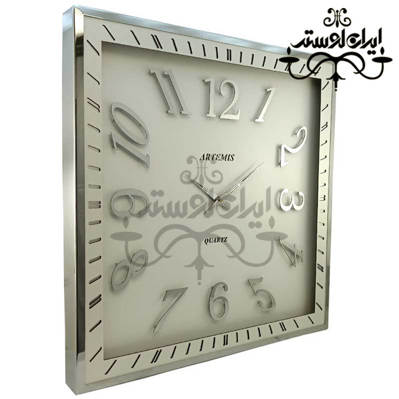 ساعت دیواری 3048 سیلور-سفید ساعت دیواری 3048 سیلور-سفید