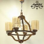 لوستر چوبی نگار 4 شاخه