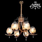 لوستر شاخه ای دلاریس 6 طلایی