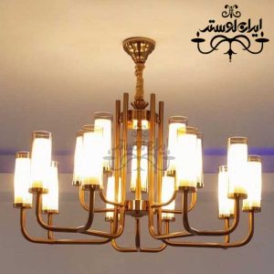 لوستر شاخه ای مدرن تیدا 15 طلایی