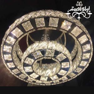 لوستر سقفی مدرن 20-40 سه طرف کریستال