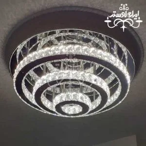 لوستر سقفی مدرن گرد 15-30-50 استیل
