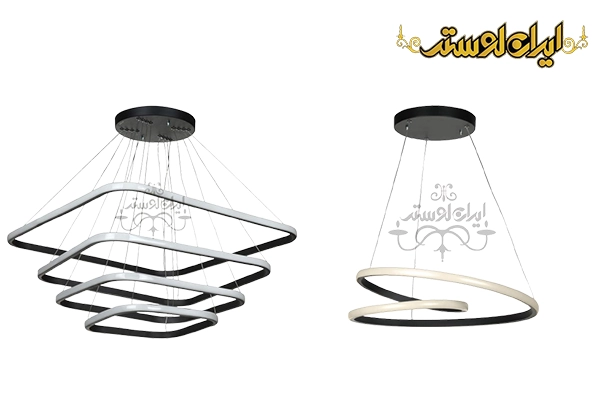 مقایسه لوستر مدرن با لوستر LED