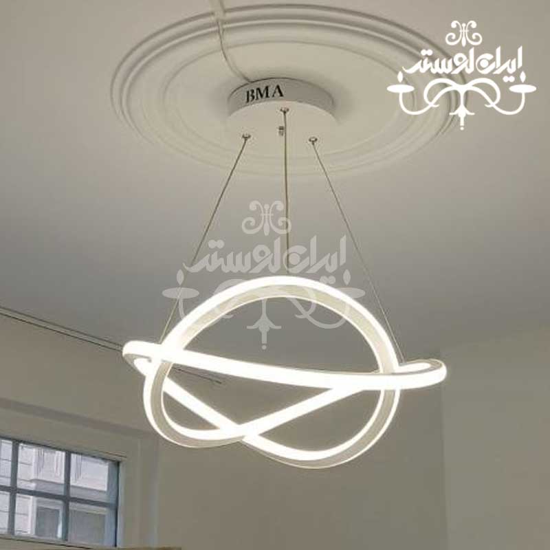modern-chandelier-kolahshapo-dolab لوستر مدرن بی نهایت دولب نور سیلیکونی