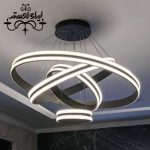 لوستر مدرن گرد سه لاین 80-60-40-20