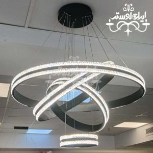 لوستر مدرن گرد سه لاین اپوکسی 80